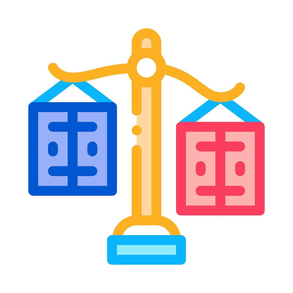 significance preponderance of different products icon vector outline illustration