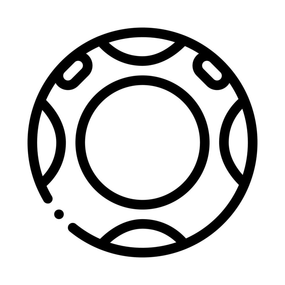 water rubber ring icon vector outline illustration