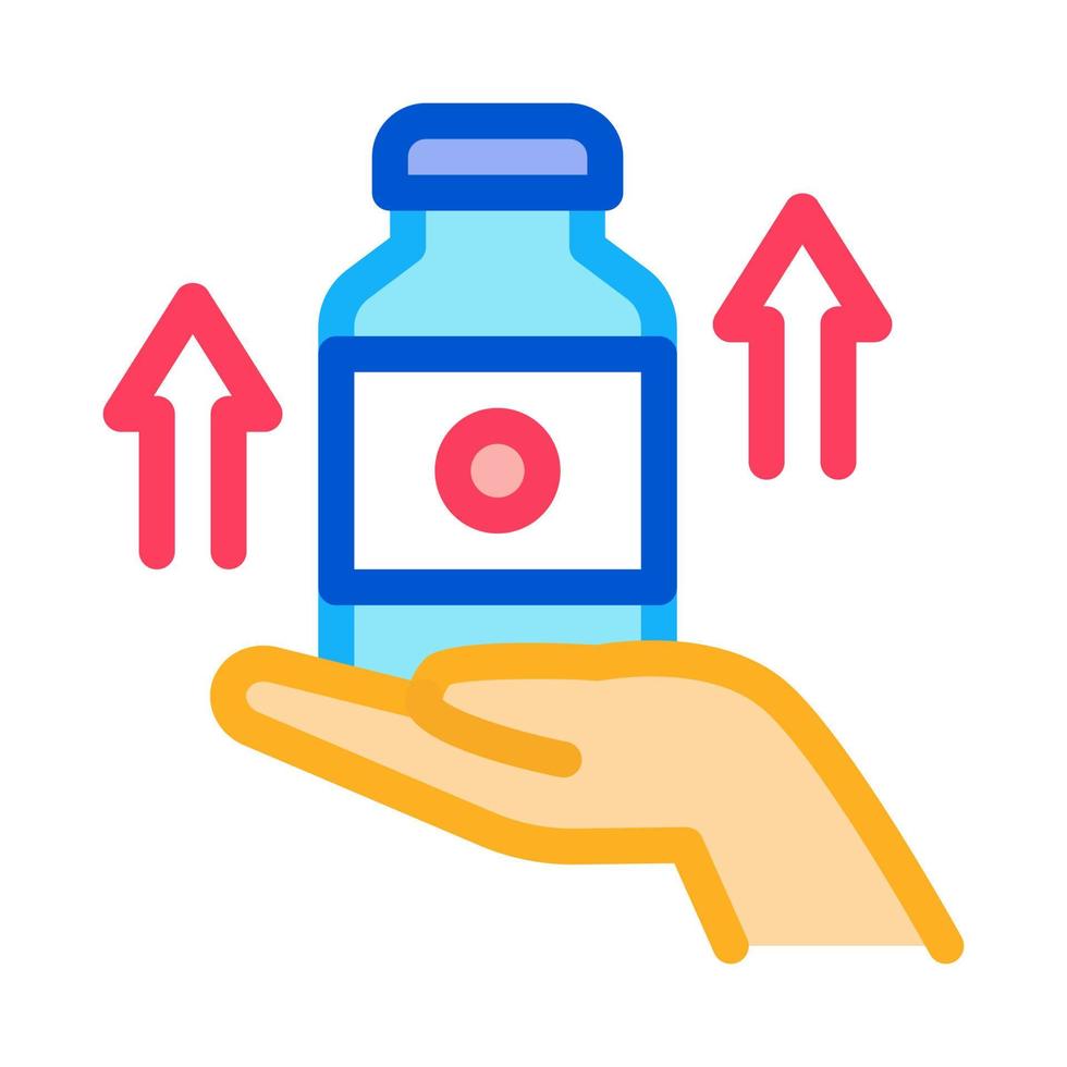 jar of vitamins to enhance immunity icon vector outline illustration