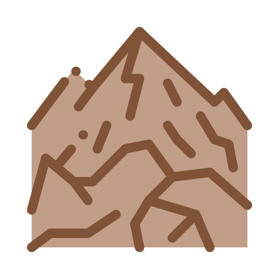 mountain view icon vector outline illustration