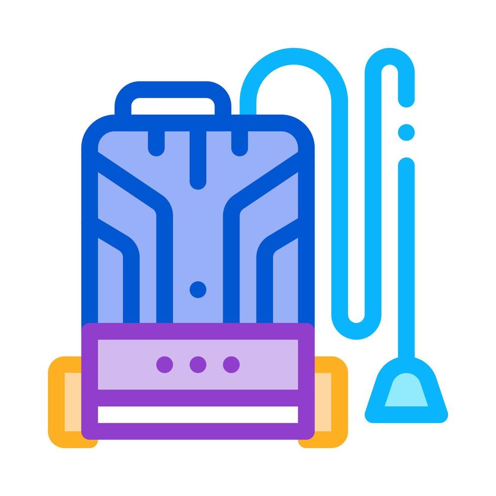 home vacuum cleaner icon vector outline illustration