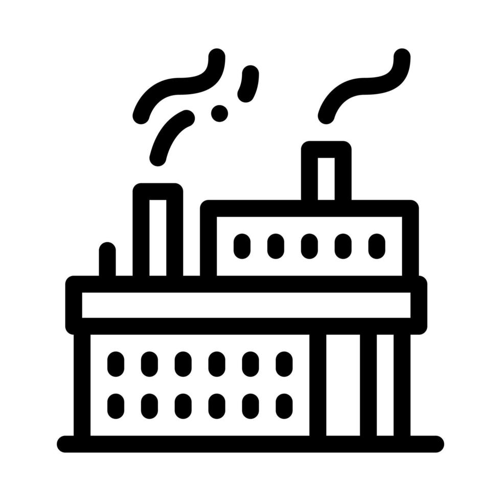working power station icon vector outline illustration