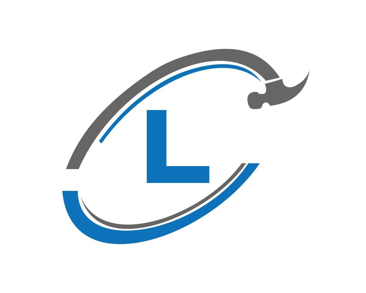 Letter L Repair Logo. Home Construction Logo vector