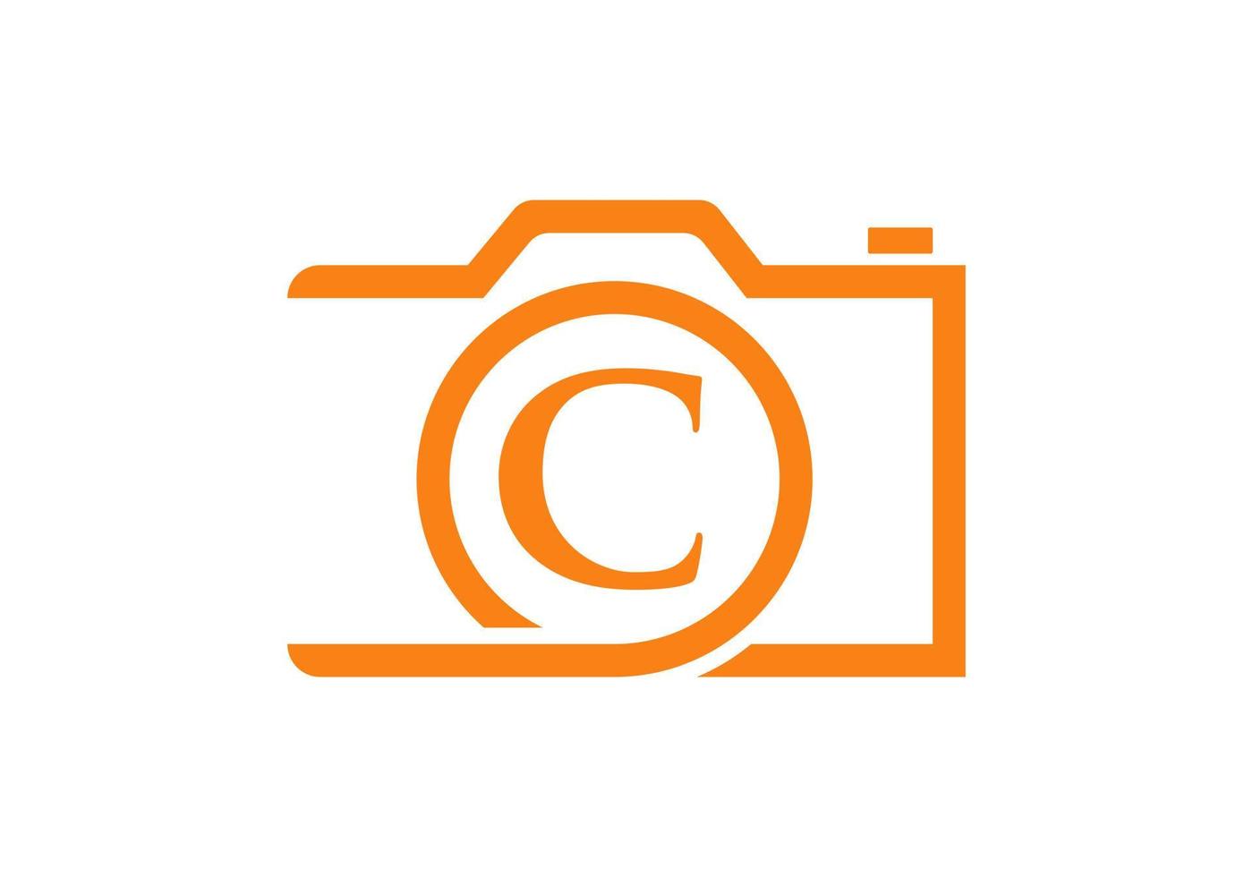 Letter C Photography Logo Design. Camera Logo Design Inspiration Photograph Template vector