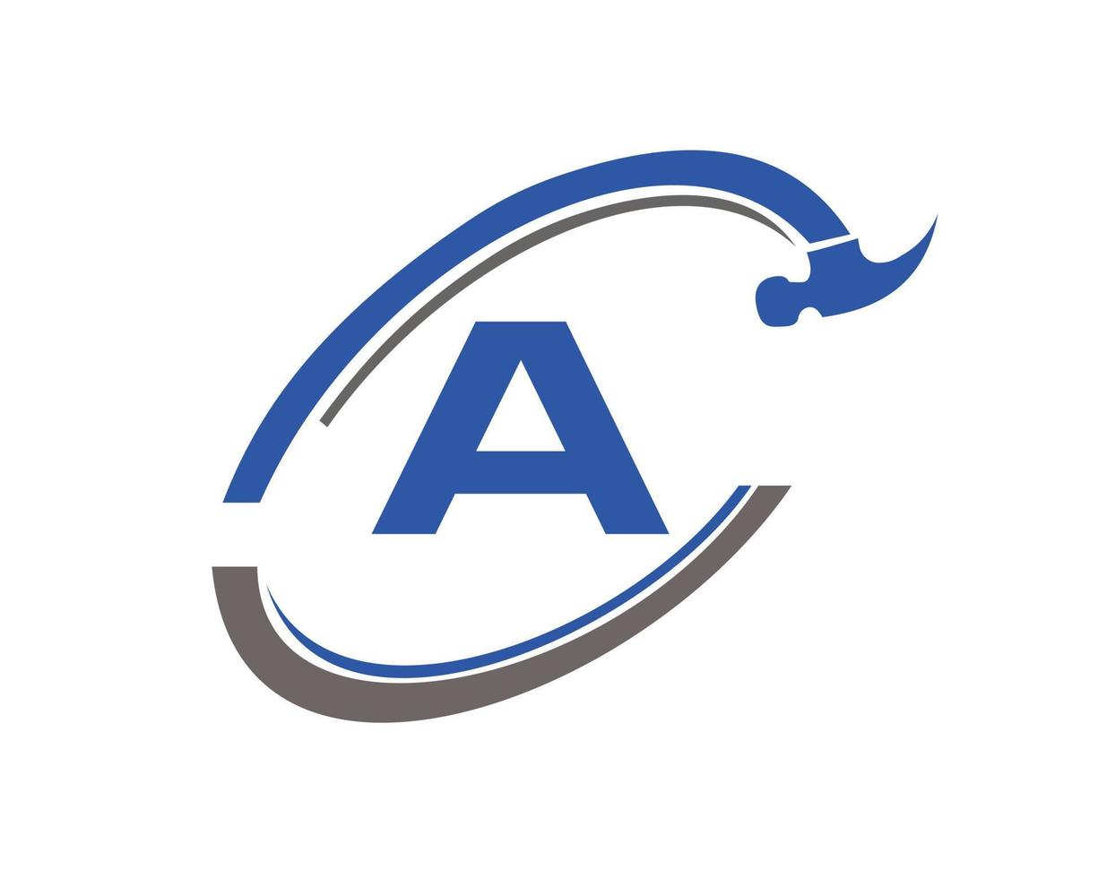 Letter A Repair Logo. Home Construction Logo vector