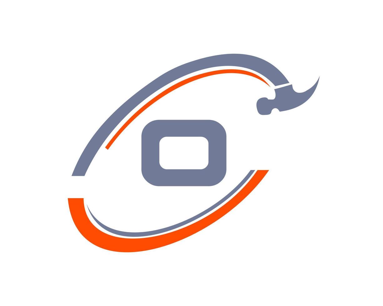 Letter O Repair Logo. Home Construction Logo vector