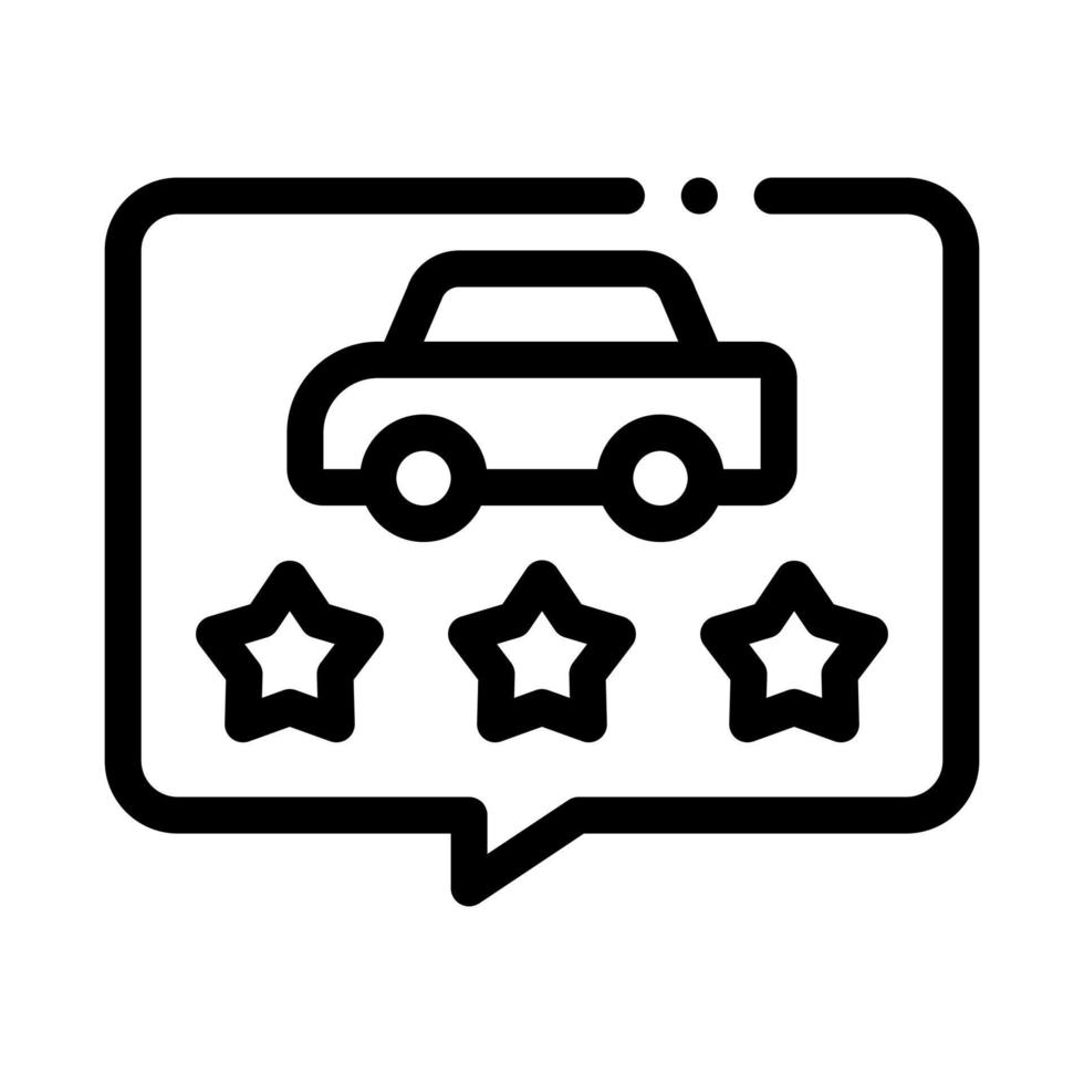 car quality assessment icon vector outline illustration