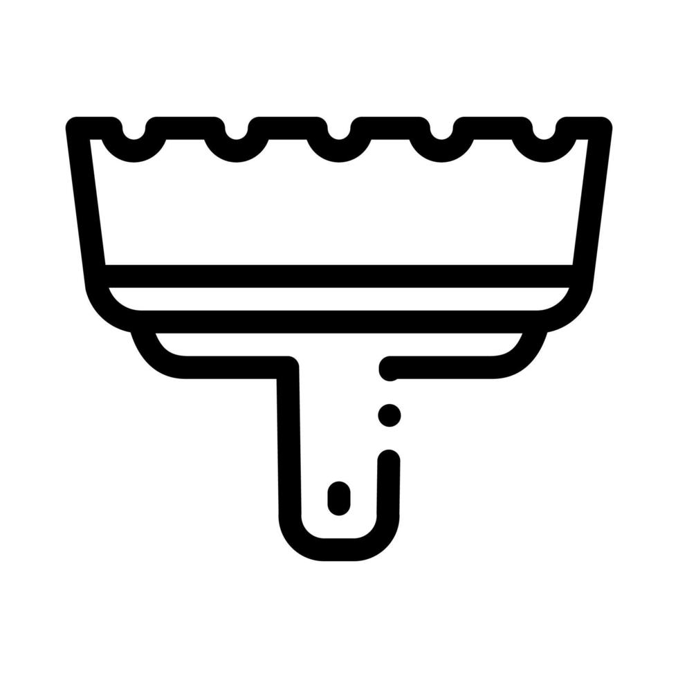 tile spatula icon vector outline illustration