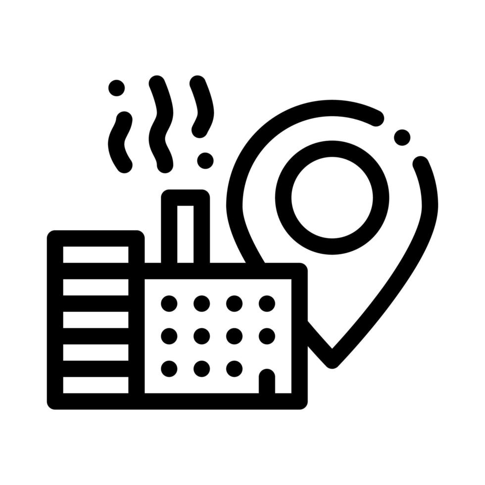 production geolocation icon vector outline illustration