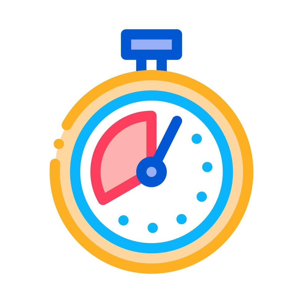 timer stopwatch icon vector outline illustration