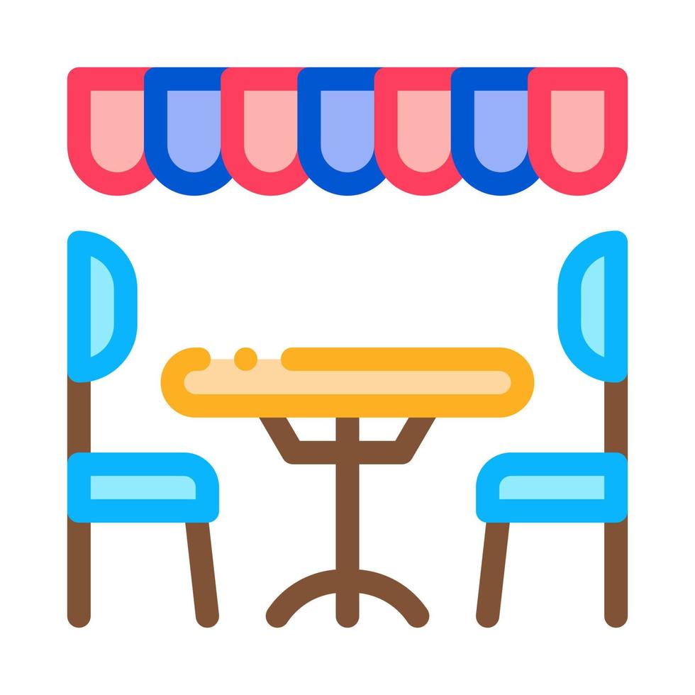 cozy cafe icon vector outline illustration