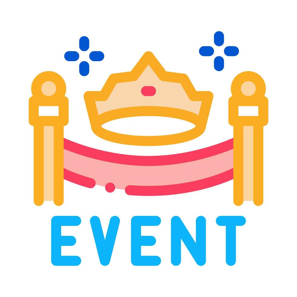 solemn presentation event icon vector outline illustration