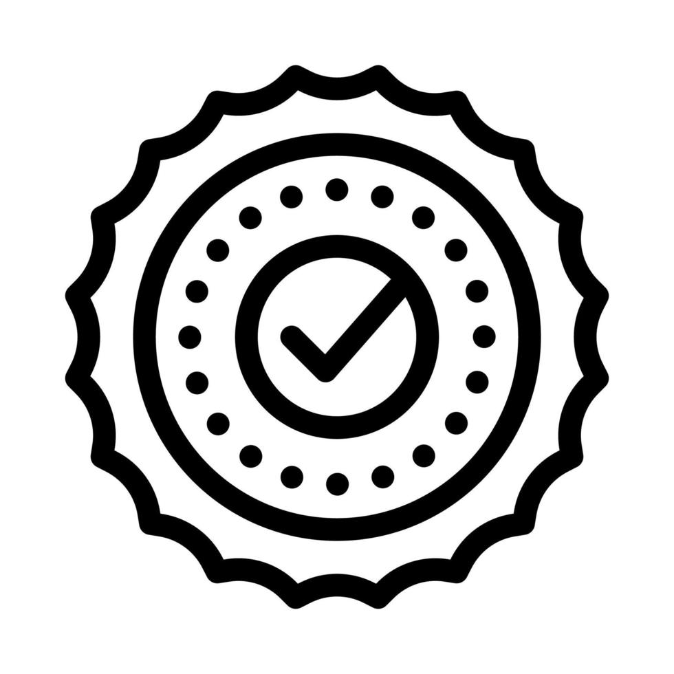 case approval icon vector outline illustration