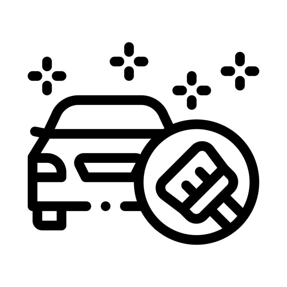 perfect cleaning machine icon vector outline illustration 17593904