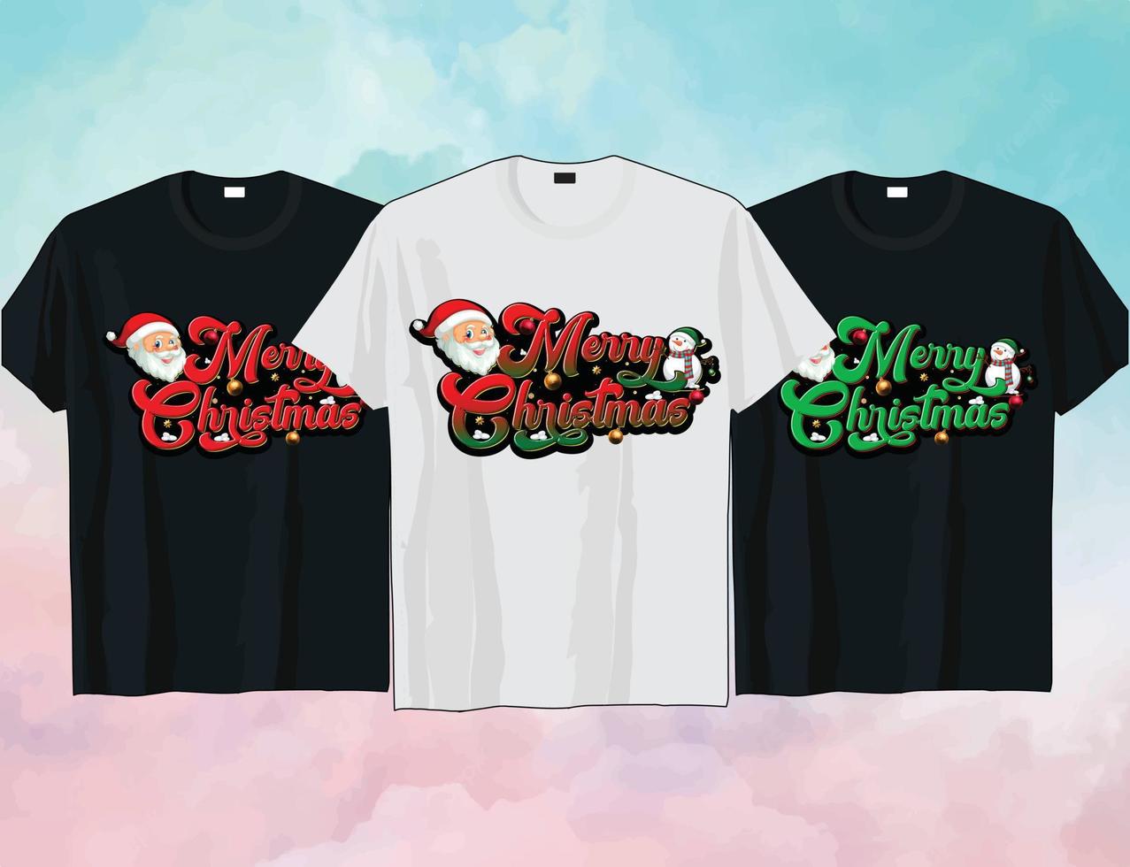 Merry Christmas Graffiti typography t shirt design vector