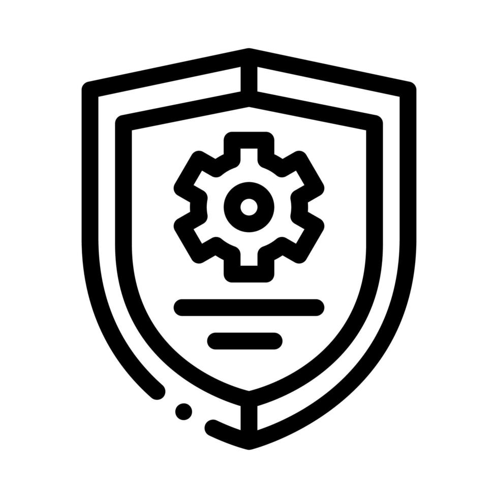 cybersecurity icon vector outline illustration