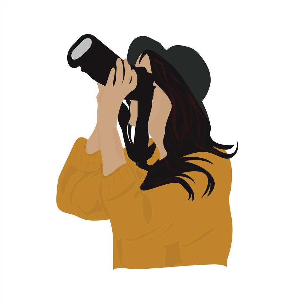 photographer illustration design. vector