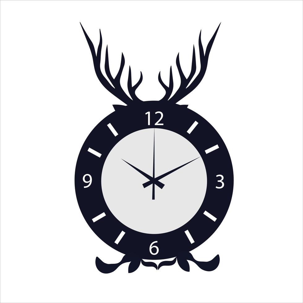 Wall clock vector design.