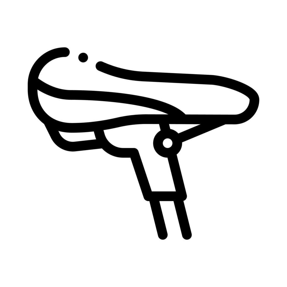 Bicycle Seat Icon Vector Outline Illustration