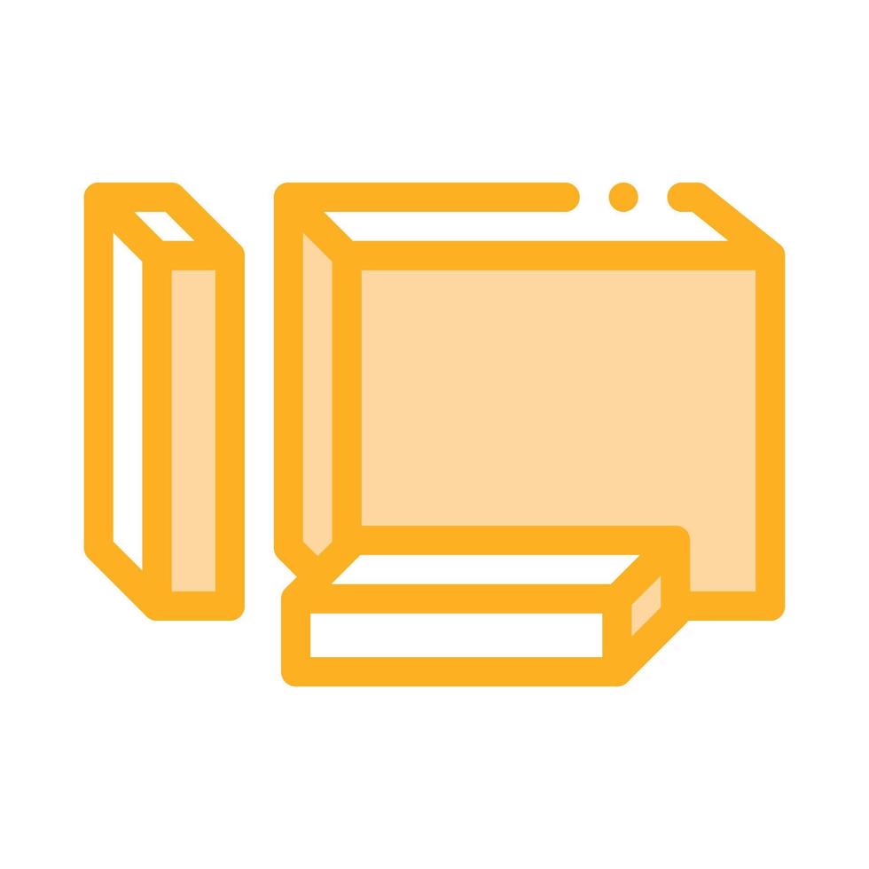 diced butter icon vector outline illustration