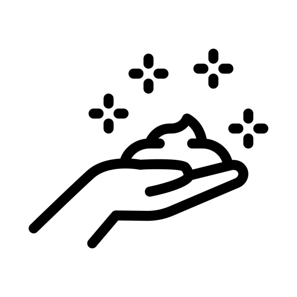 hand cream icon vector outline illustration