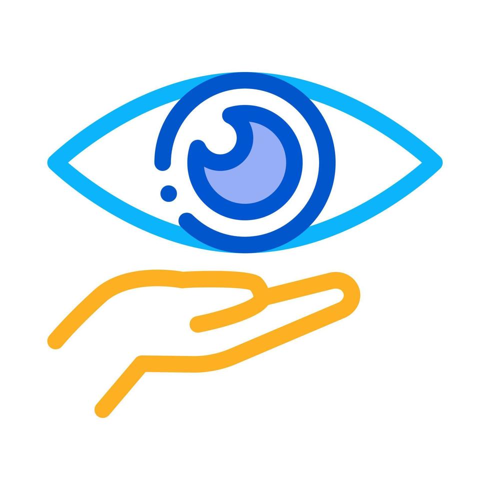 Vision Support Icon Vector Outline Illustration