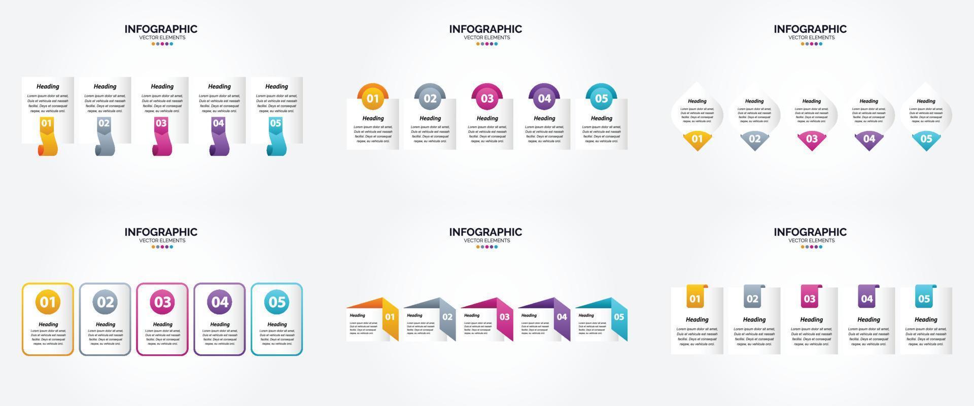 The vector illustrations in this set are perfect for creating infographics for advertising. brochures. flyers. and magazines.