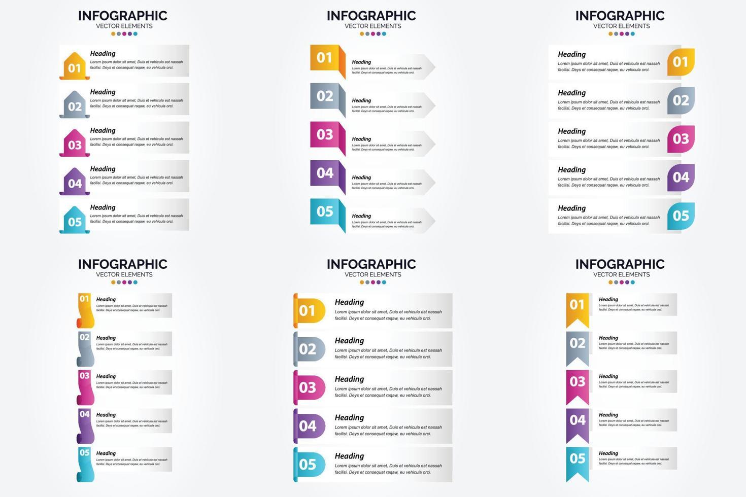 utilice estas ilustraciones vectoriales para crear infografías de aspecto profesional para publicidad. folletos volantes y revistas. vector