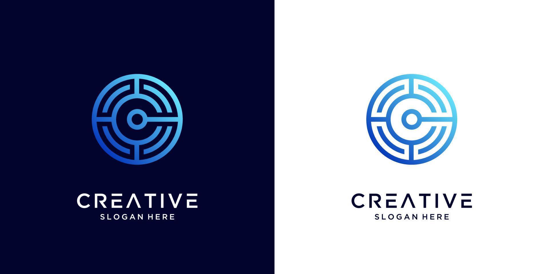 Creative Letter C Logo Design Inspiration 17597273 Vector Art At Vecteezy