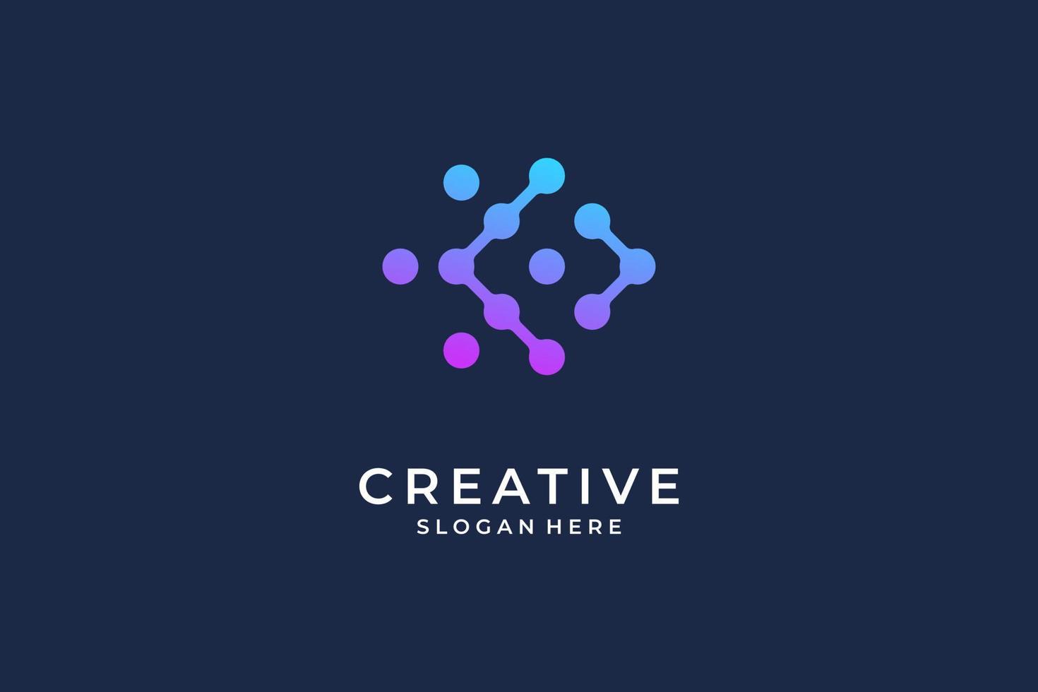 abstract Initial letter C logo design vector