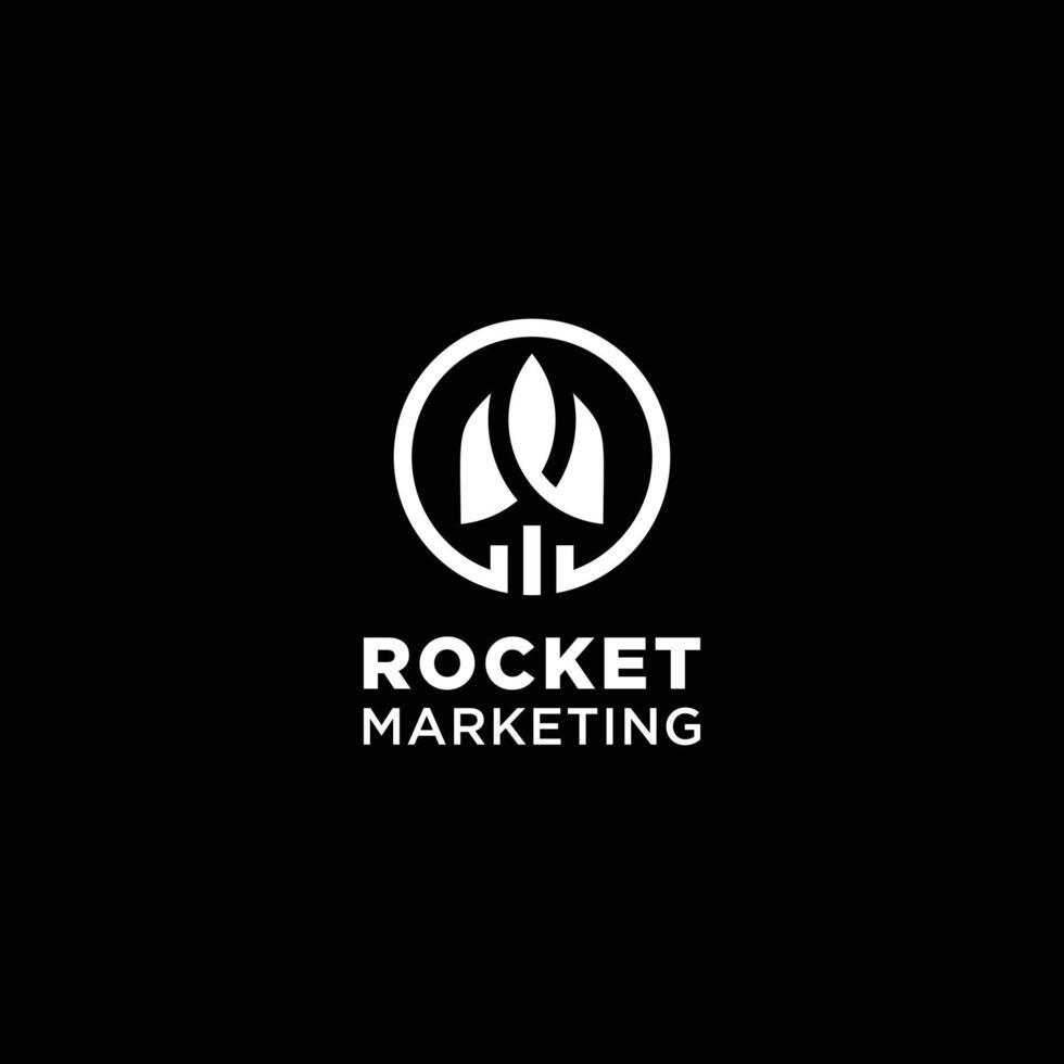 logo design rocket vector