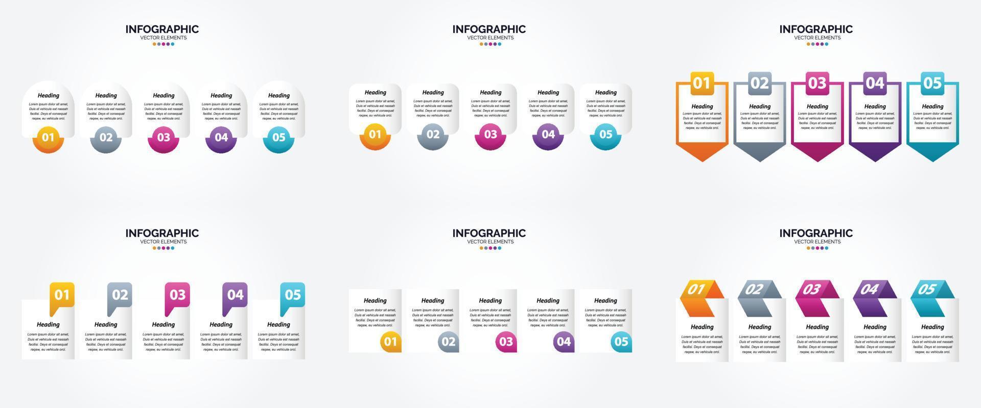 This vector infographics set is perfect for advertising in a brochure. flyer. or magazine.