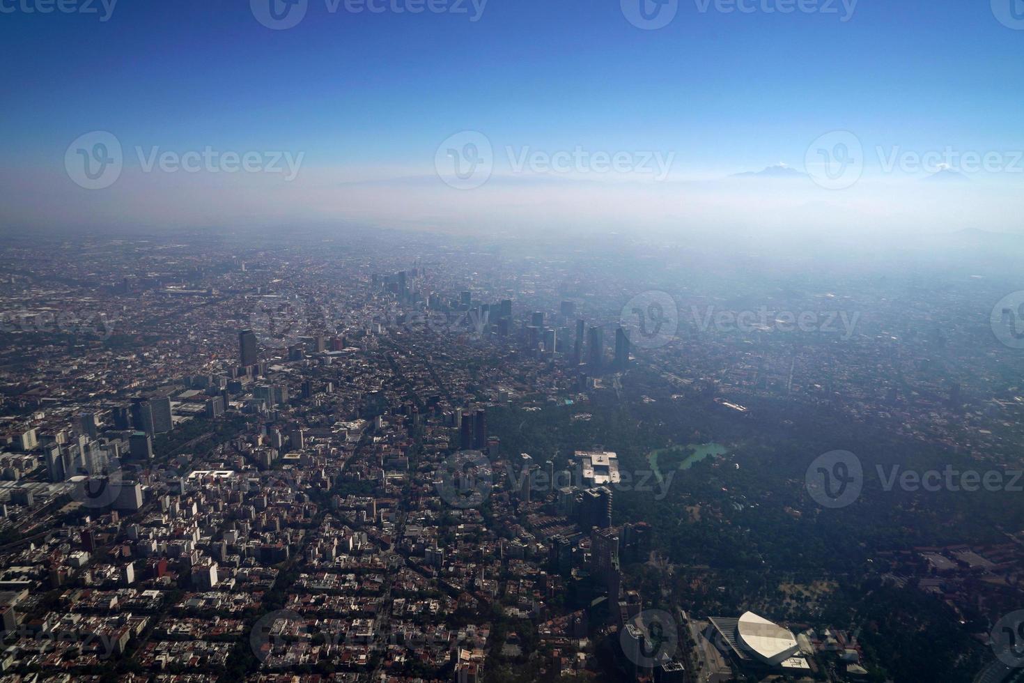 ciudad de méxico vista aérea paisaje urbano panorama foto