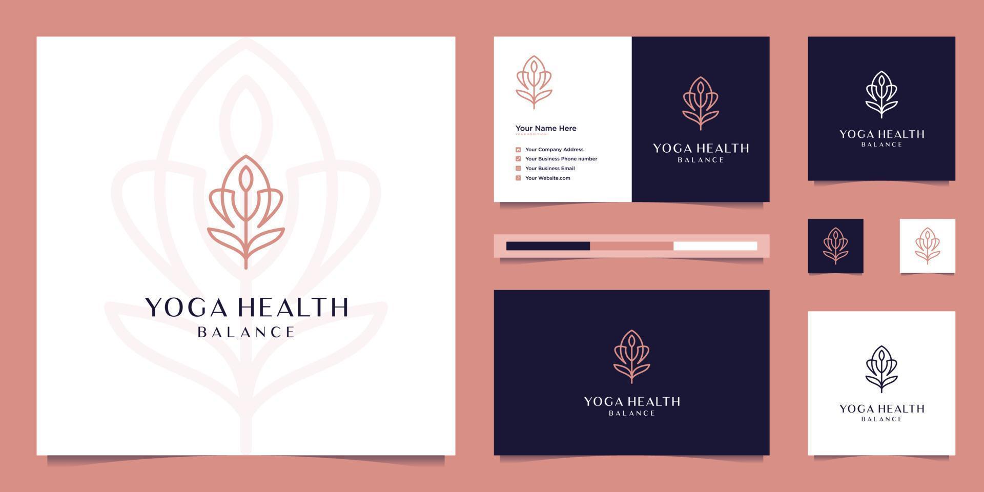 elegant flower design logo. can be used for cosmetics, beauty salons, spas and skin care. premium logo design and business cards. vector