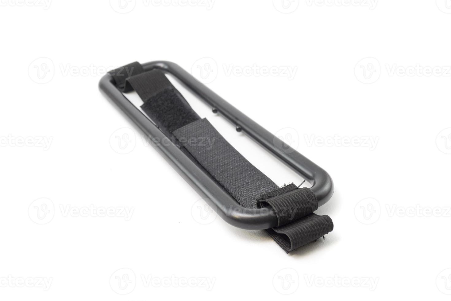 tissue holder mounted on sun visor in car isolated on a white background photo