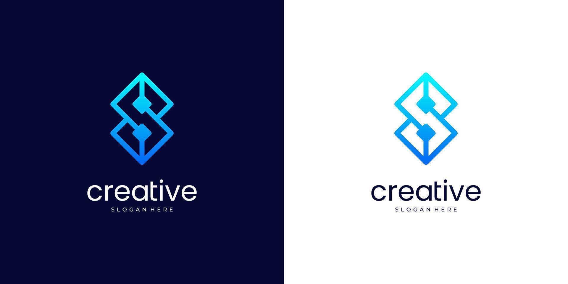Letter C infinity logo design inspiration vector