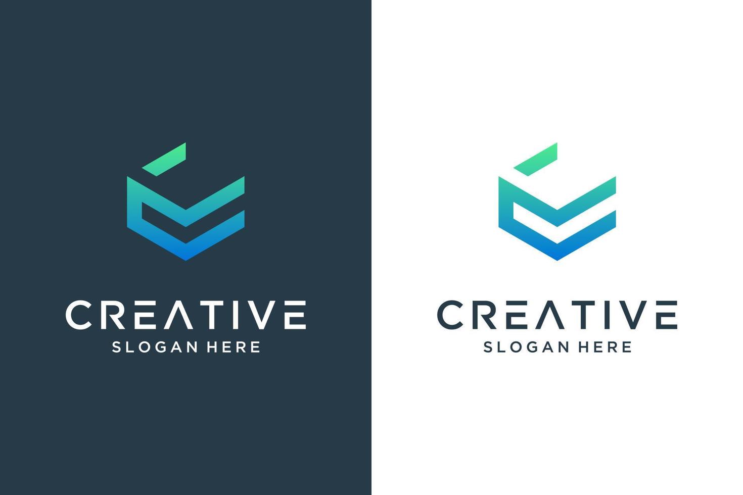 Creative letter C logo design vector
