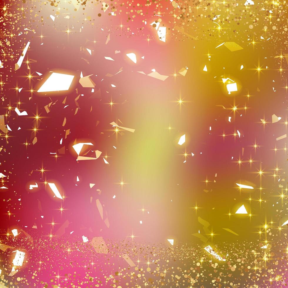 Gradient iridescent color background  with gold sparkle photo