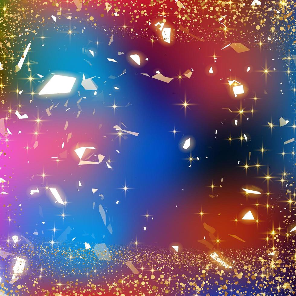 Gold sparkle with gradient iridescent colorful background photo