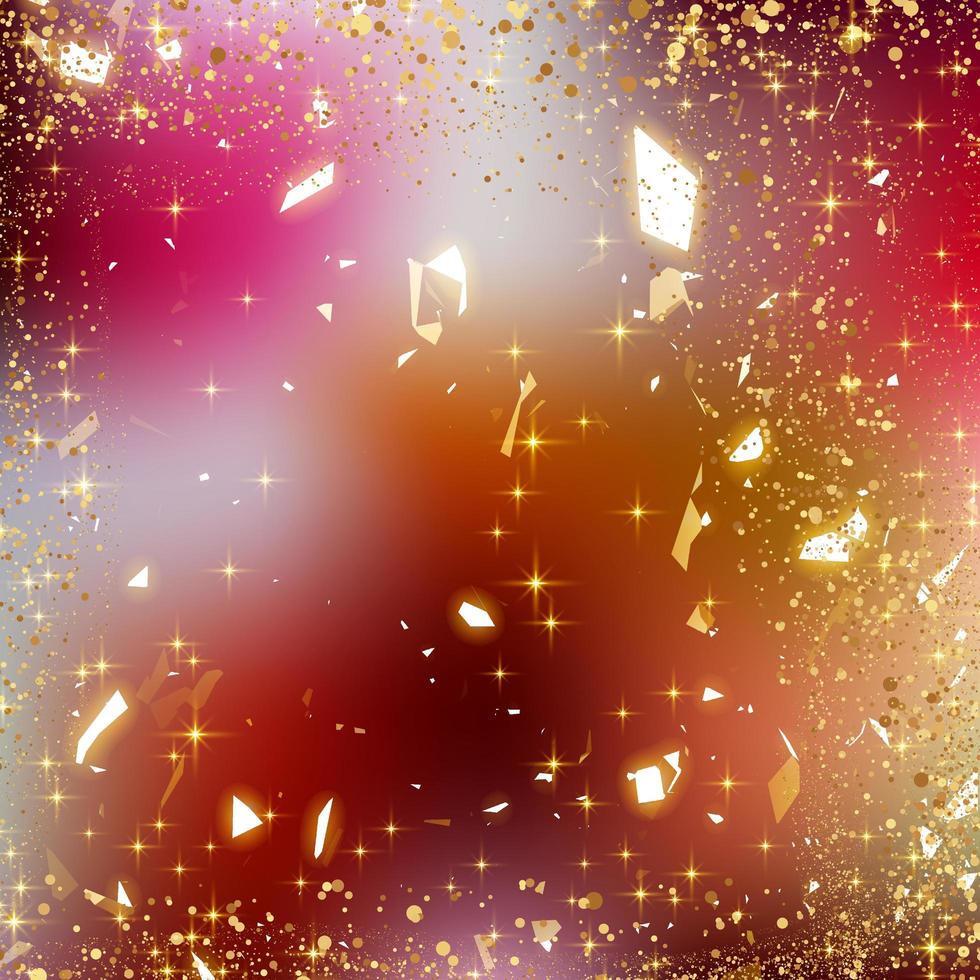 Gold sparkle with gradient iridescent colorful background photo