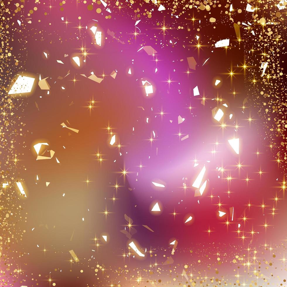 Gold sparkle with gradient iridescent colorful background photo