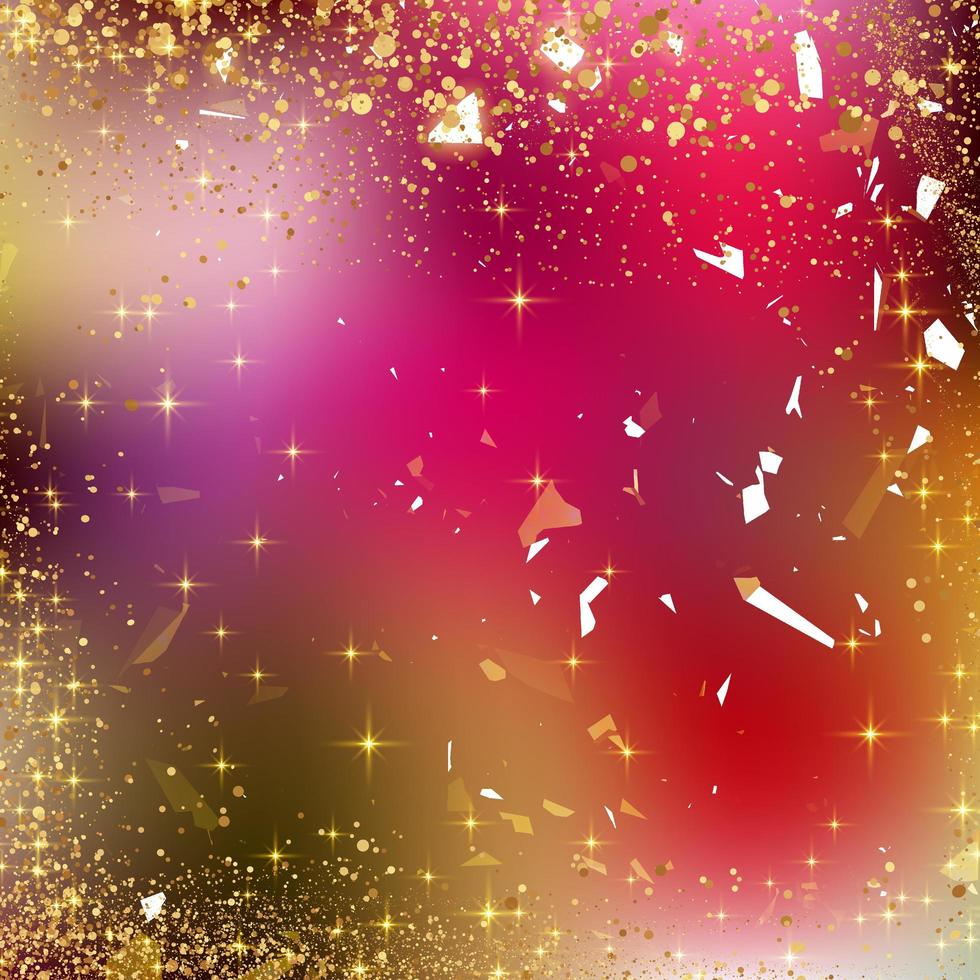 Gold sparkle with gradient iridescent colorful background photo