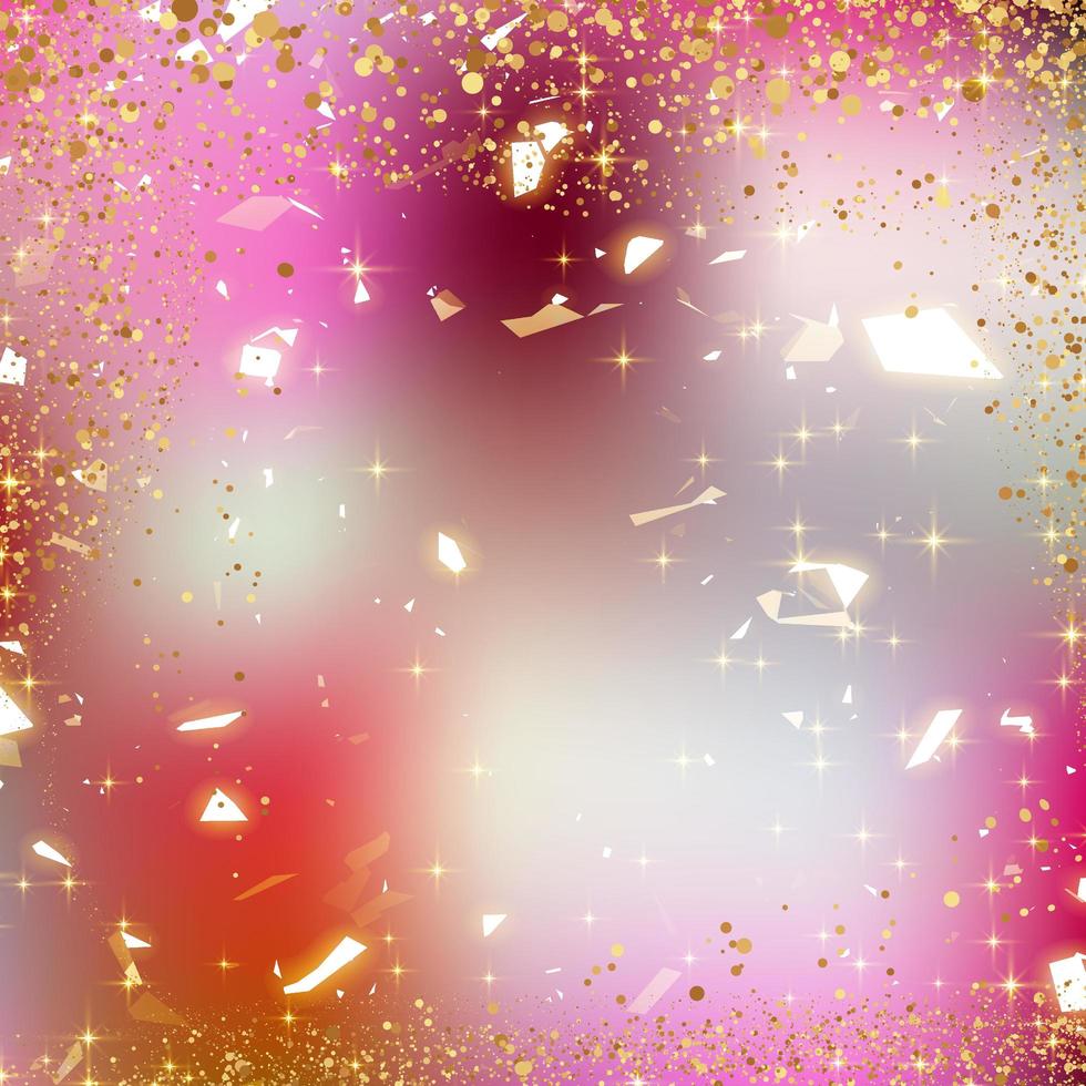 Gold sparkle with gradient iridescent colorful background photo
