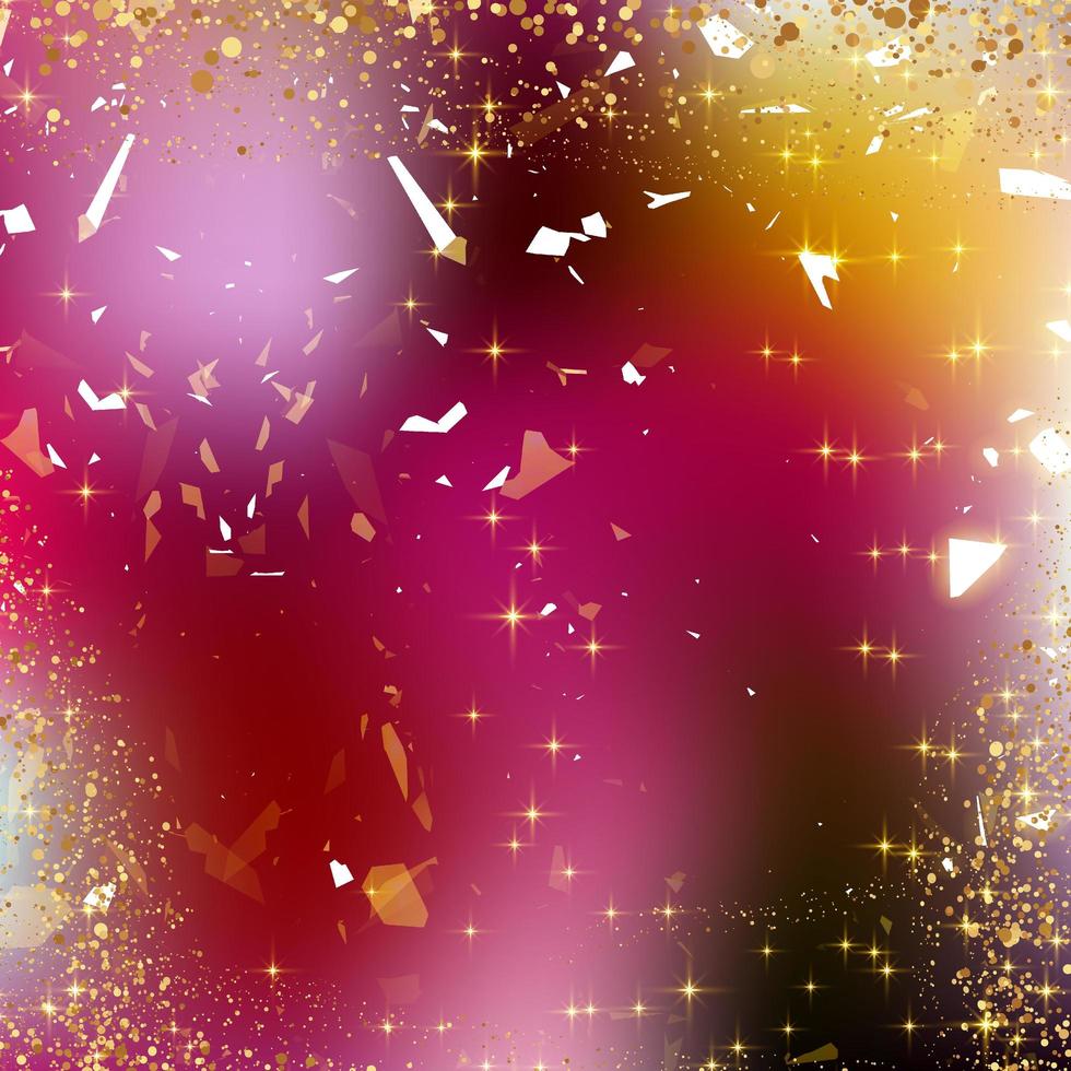 Gold sparkle with gradient iridescent colorful background photo