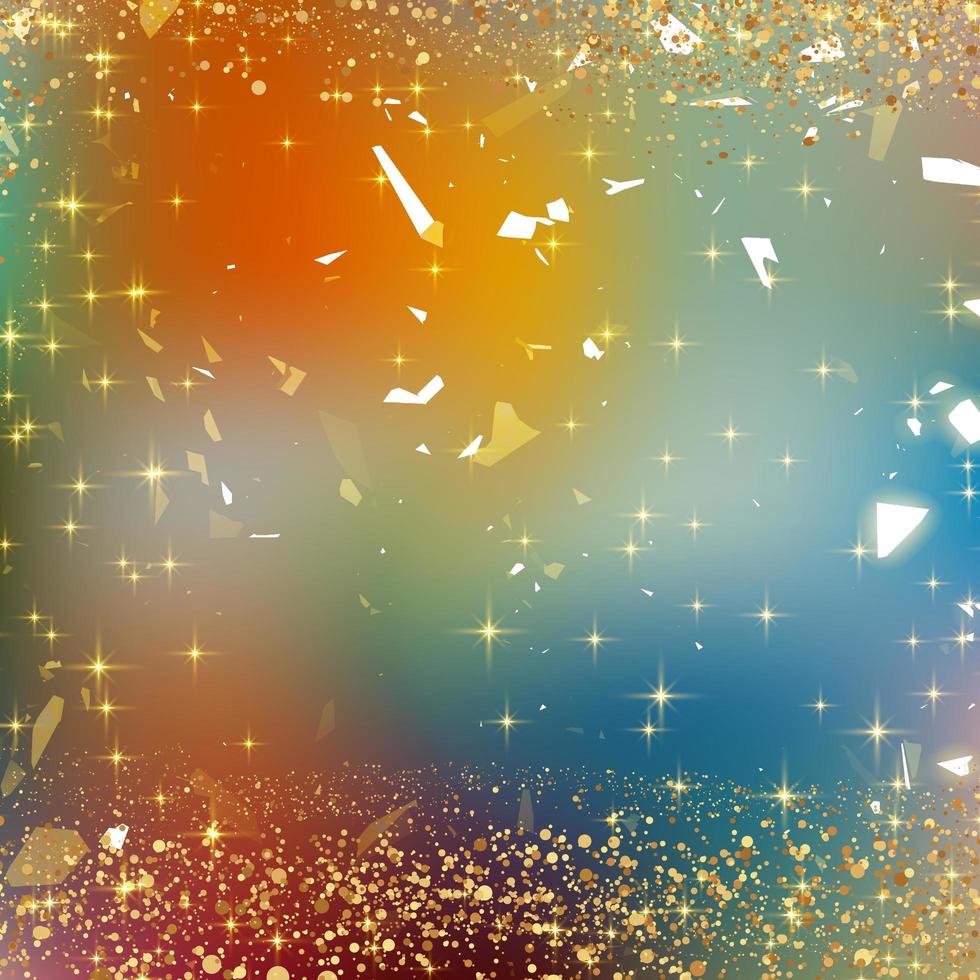 Gradient  colorful  background  with gold sparkle photo