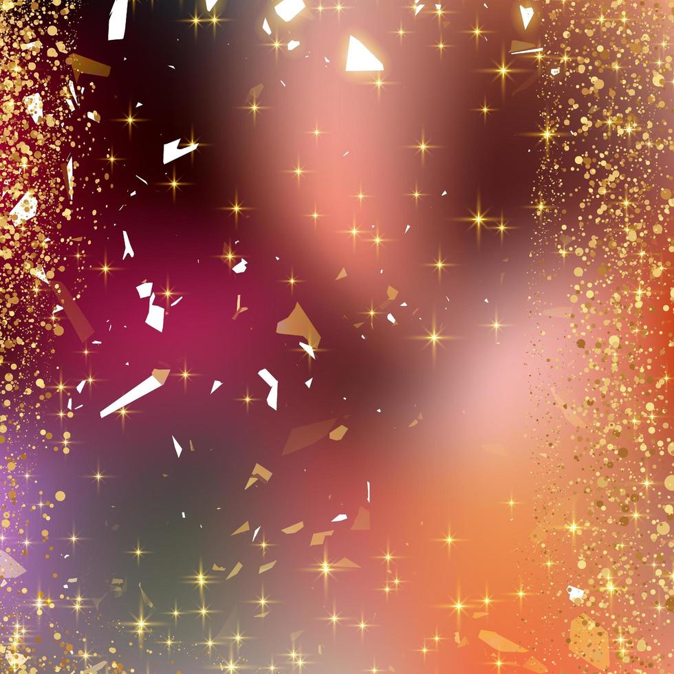 Gradient orange color background  with gold sparkle photo