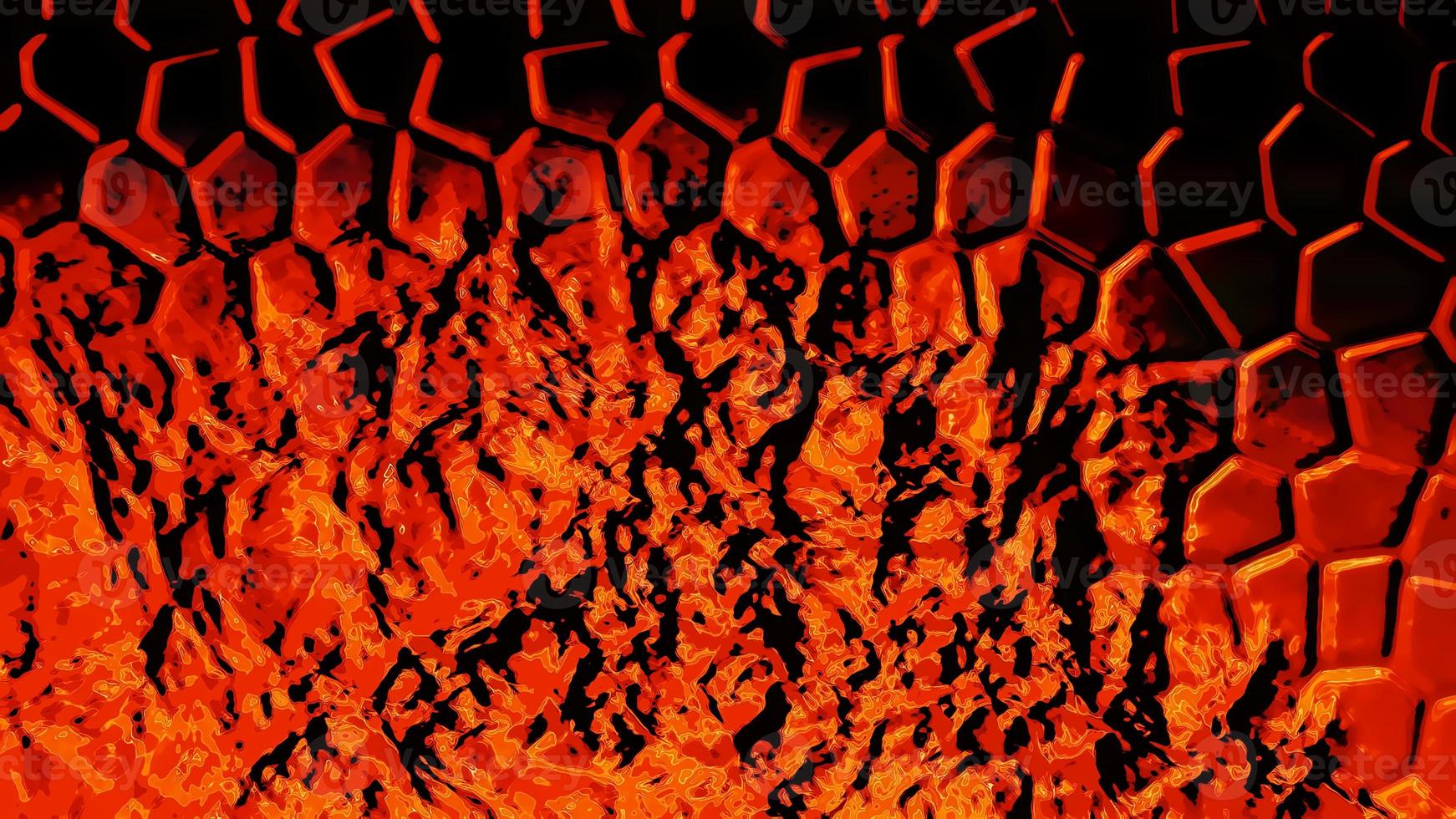 Digital Rendering Abstract Hot Fire Beautiful Background photo