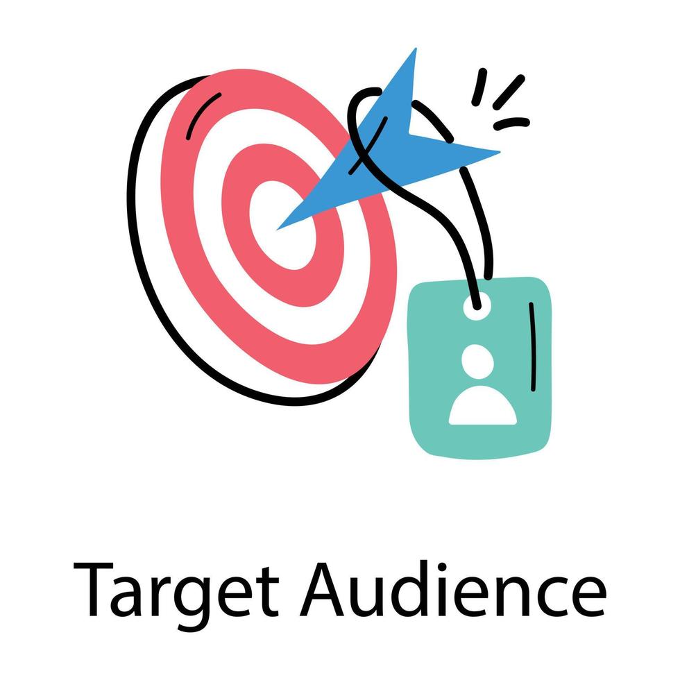 Trendy Target Audience vector