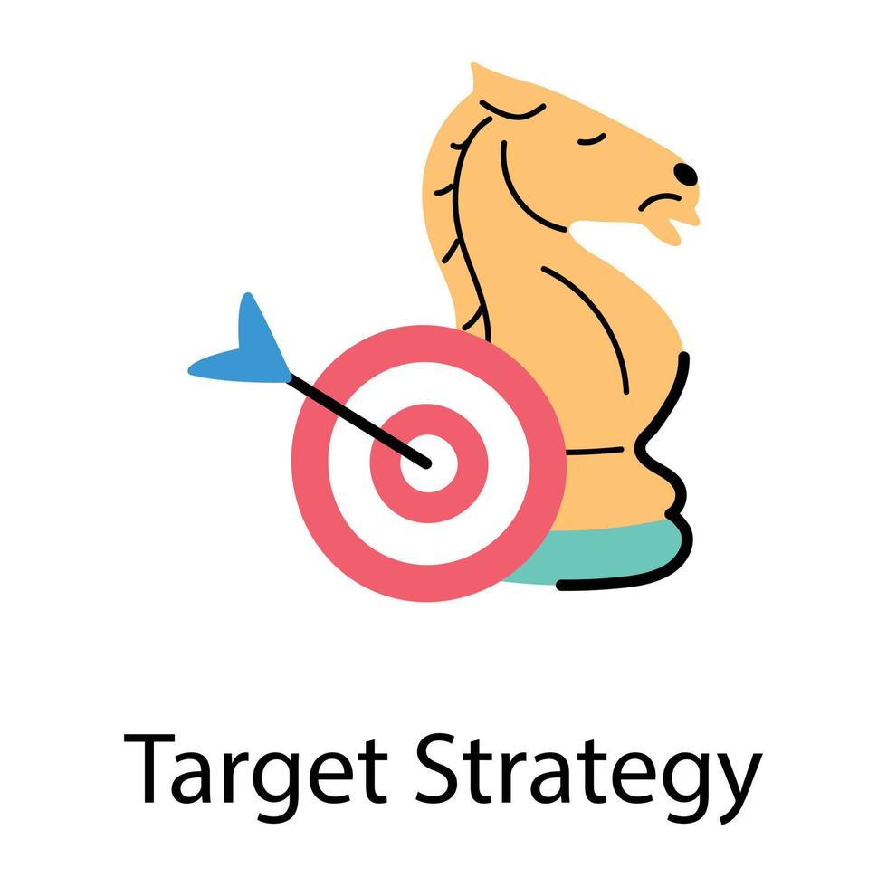 Trendy Target Strategy vector