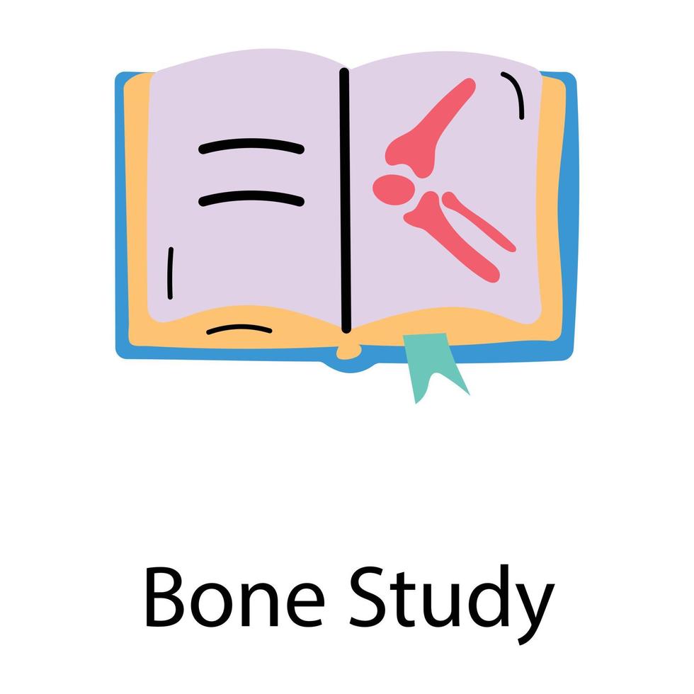 Trendy Bone Study vector